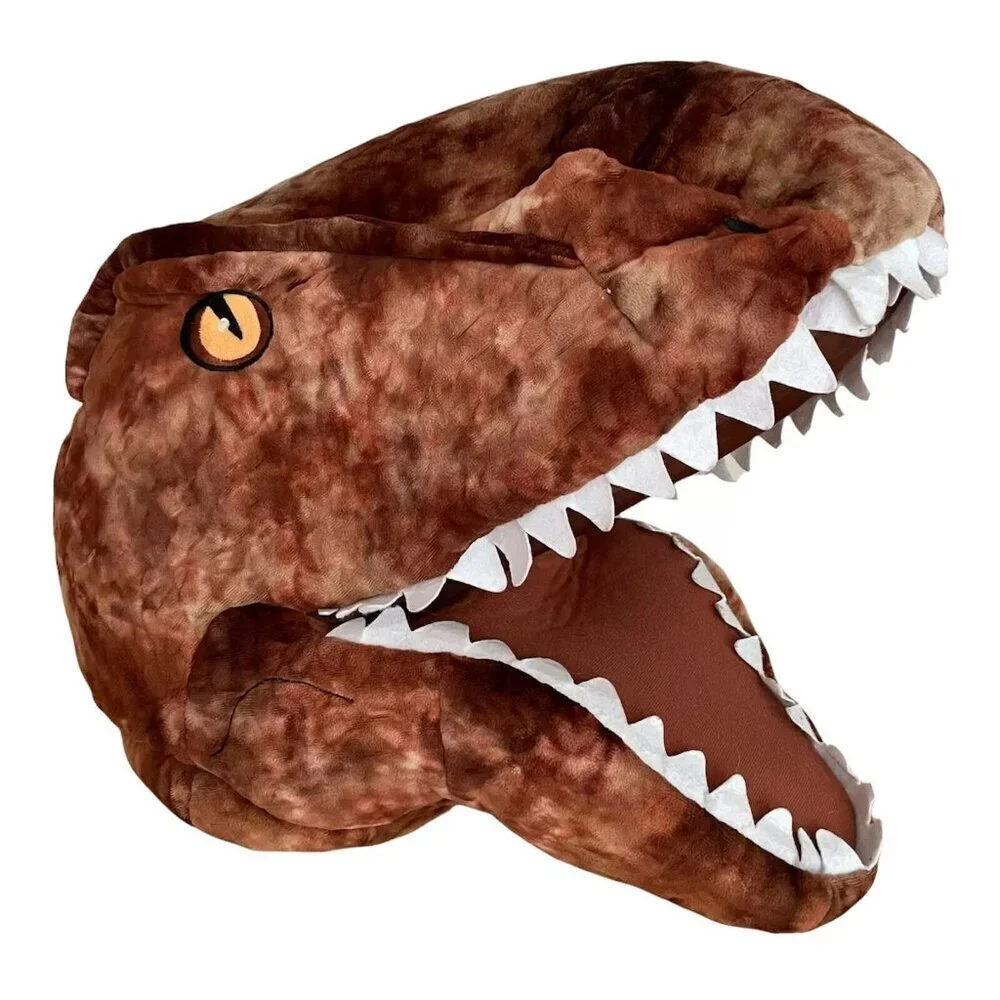 DanDee T-Rex Dinosaur Head Mask Big Plush Large Foam Jurassic Park Costume